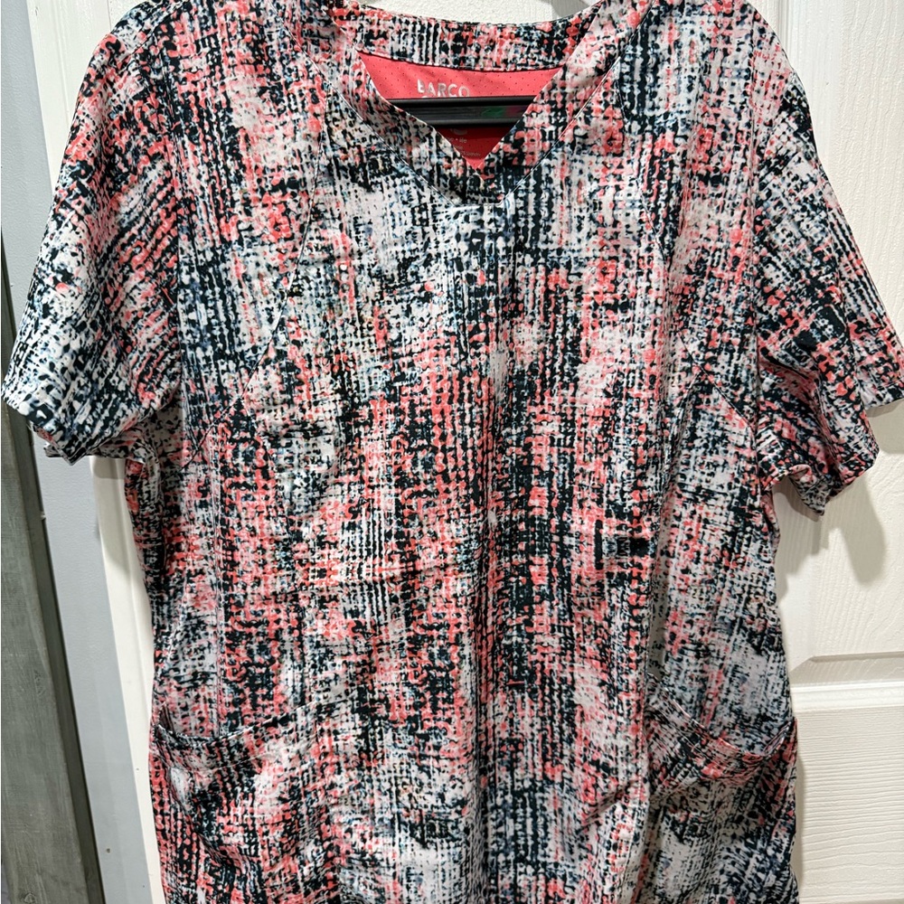 Lacee Pink and Black Patterned Top